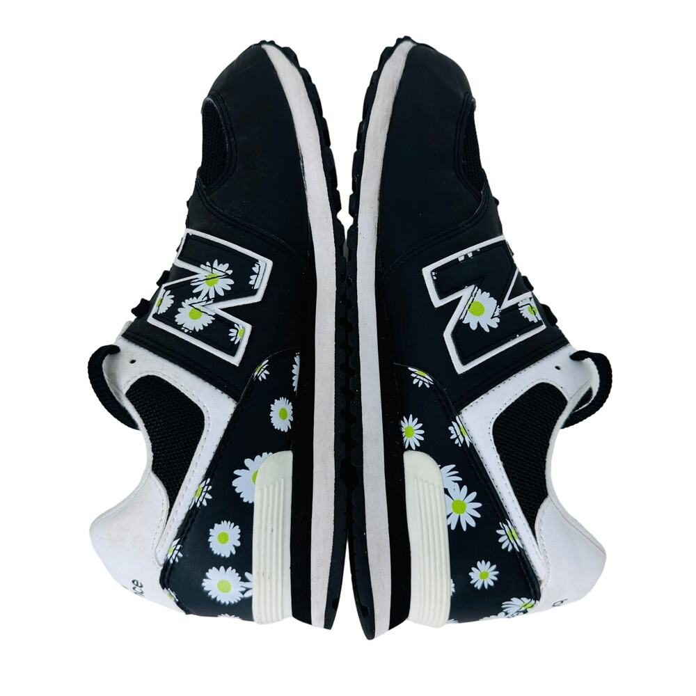New Balance 574 GC574FP1 Womens 6 Black Daisy Floral Sneakers